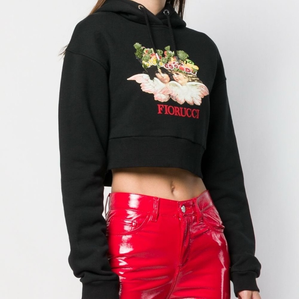 LIKE NEW FIORUCCI CROPPED HOODIE